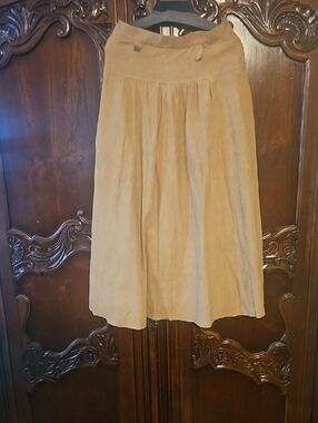 Soft Suede Maxi Western Skirt 24 Waist